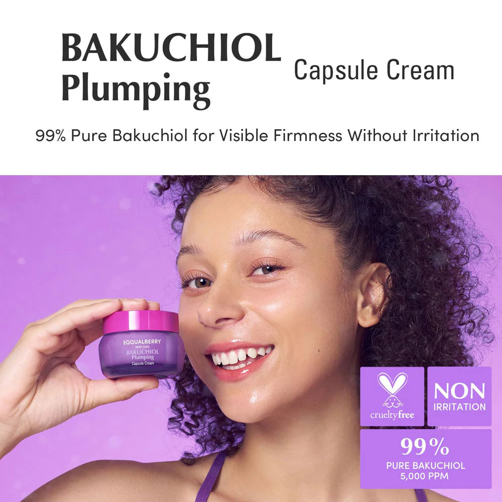EQQUALBERRY Bakuchiol Plumping Capsule Cream 50ml