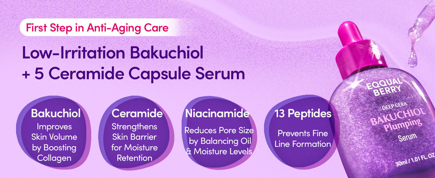 Eqqualberry - Bakuchiol Plumping Serum 30 ML