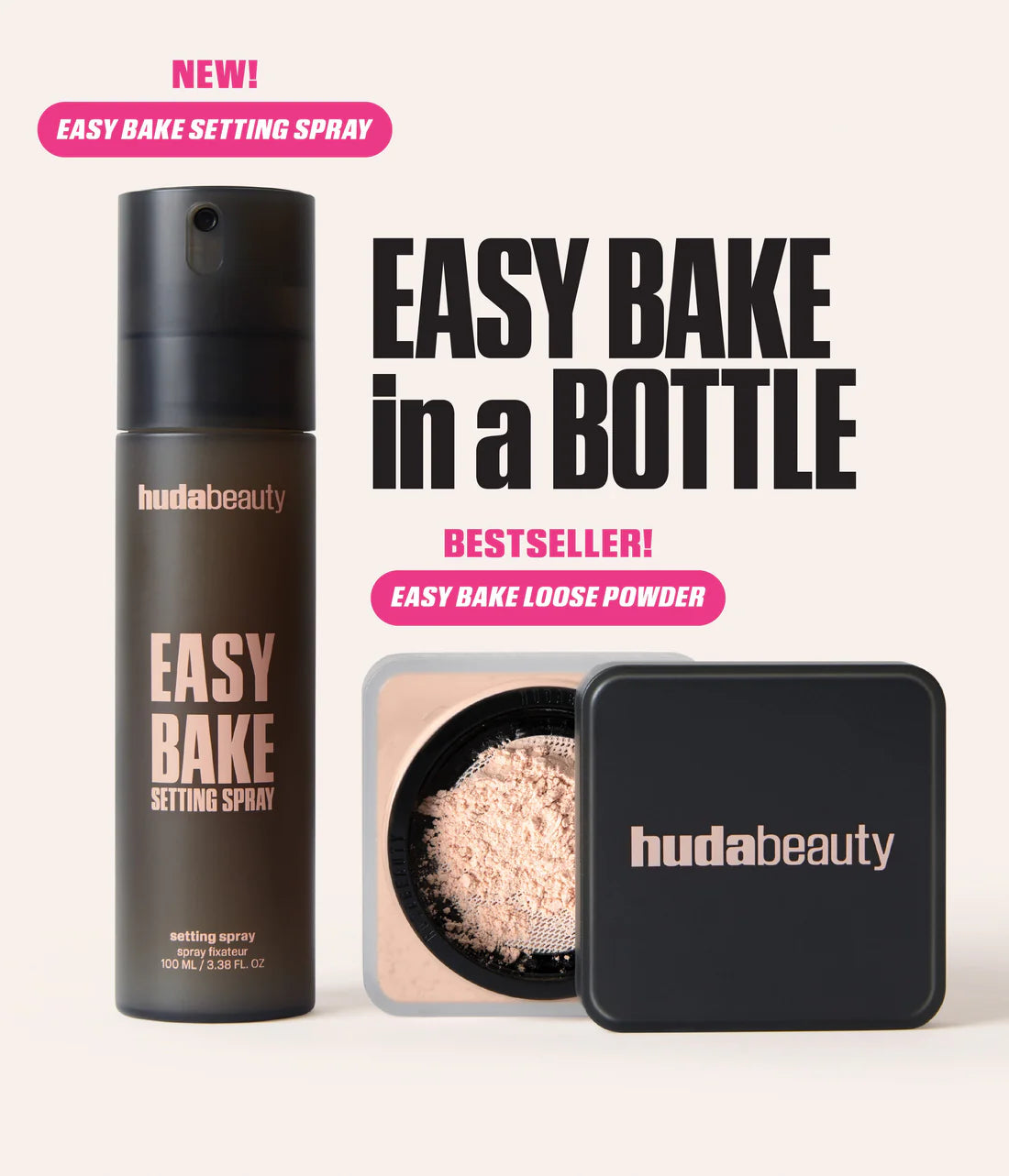 Easy Bake Setting Spray – 16-Hour Long-Lasting Makeup Fixer