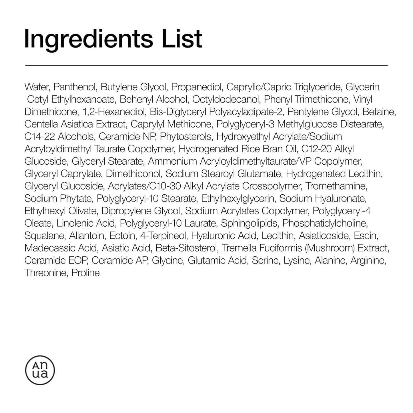 ANUA 3 Ceramide Panthenol Moisture Barrier Cream - 100ML