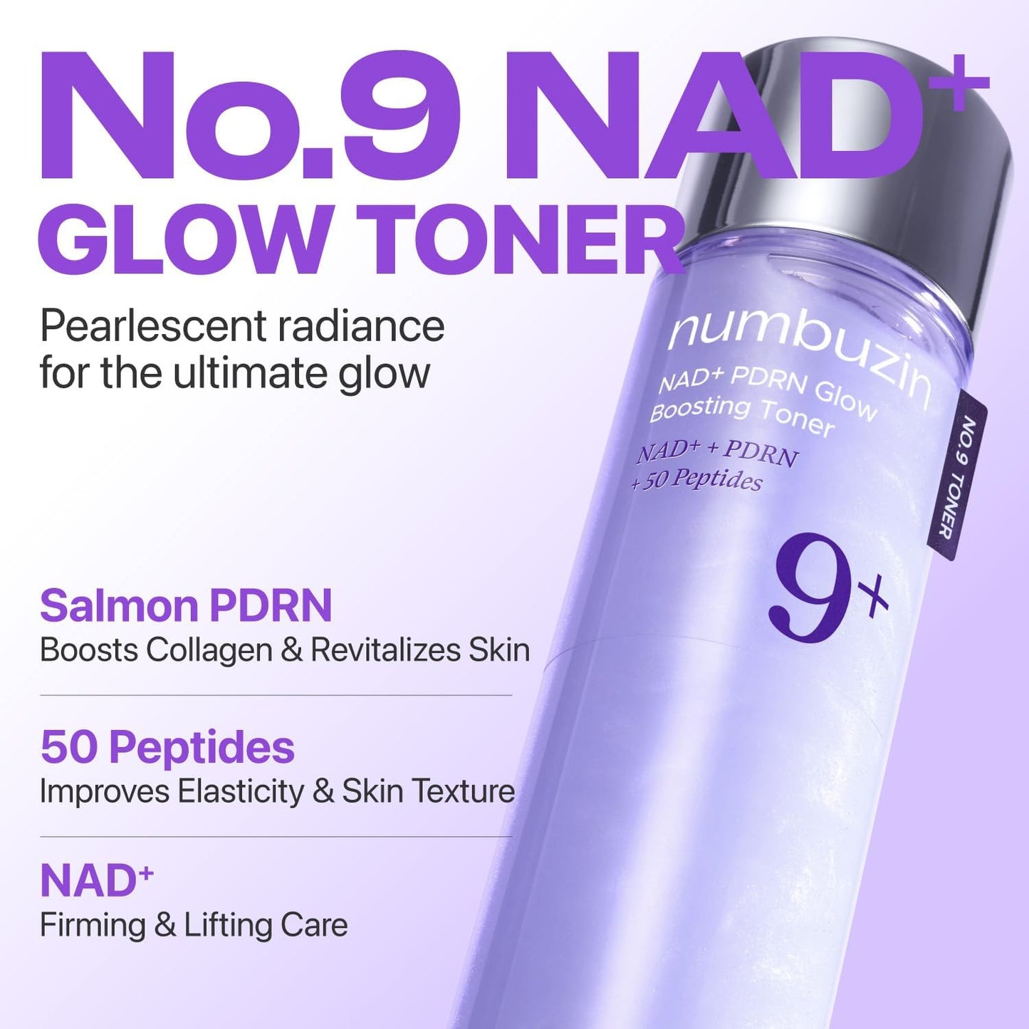 Numbuzin No.9 NAD+ PDRN Glow Boosting Toner - 150ML