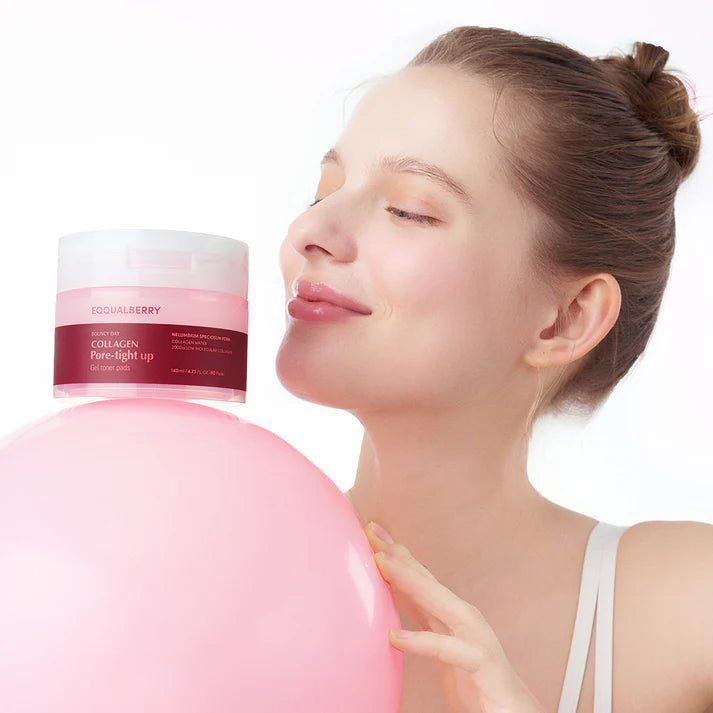 Collagen Pore-Tight Up Gel Toner Pads Collagen boost for refined, tightened pores  140ml / 4.73 FL. OZ. (60 Pads)