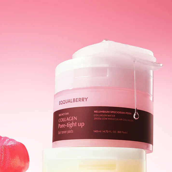 Collagen Pore-Tight Up Gel Toner Pads Collagen boost for refined, tightened pores  140ml / 4.73 FL. OZ. (60 Pads)