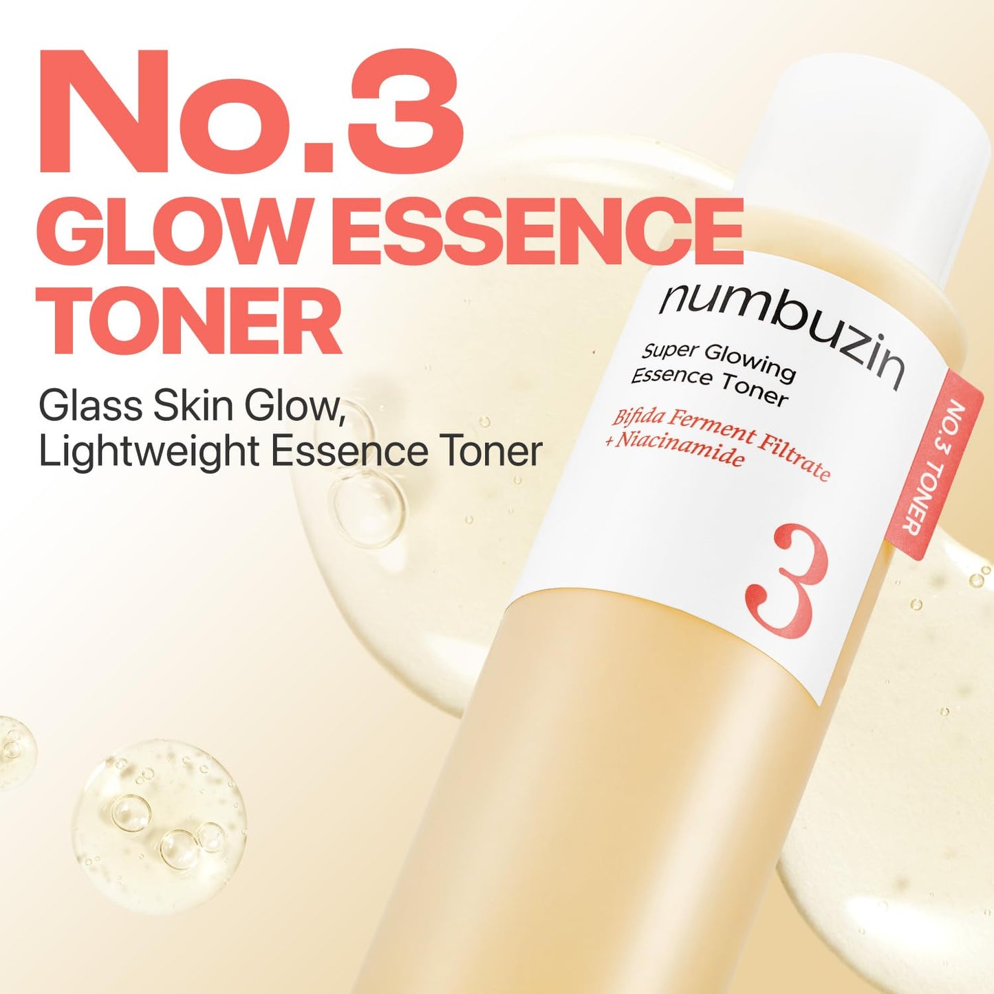 numbuzin No.3 Super Glowing Essence Toner - 200ML