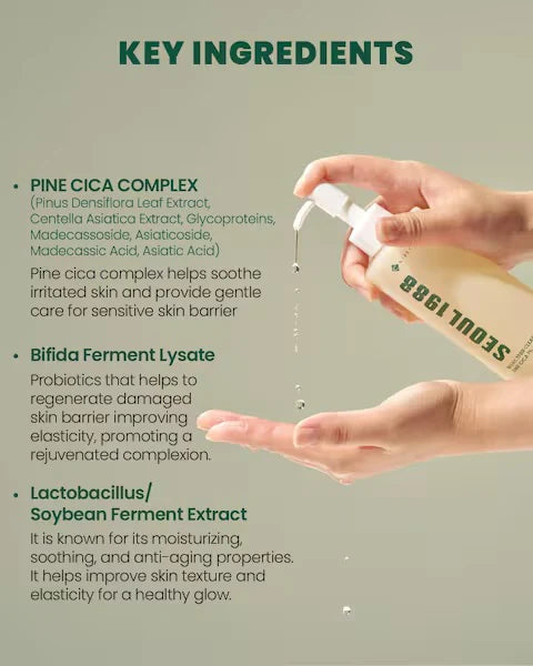 KSECRET SEOUL 1988 Cleansing Oil Pine Cica 1% +Probiotics 200ml (pump broken)