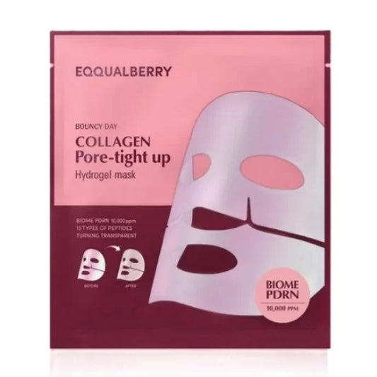 Eqqualberry - Collagen Pore-tight up Hydrogel Mask (Single Sheet)