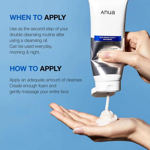 Anua 8 Hyaluronic Acid Hydrating Gentle Foaming Cleanser 150ML/5.07 FL.OZ.