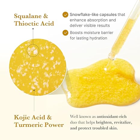 medicube Kojic Acid Turmeric Clarifying & Balancing Capsule Serum for Troubled Skin - 30ML