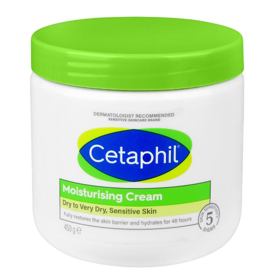 Cetaphil Moisturizing Cream for Dry to Very Dry, Sensitive Skin (450g / 15.8 oz.)