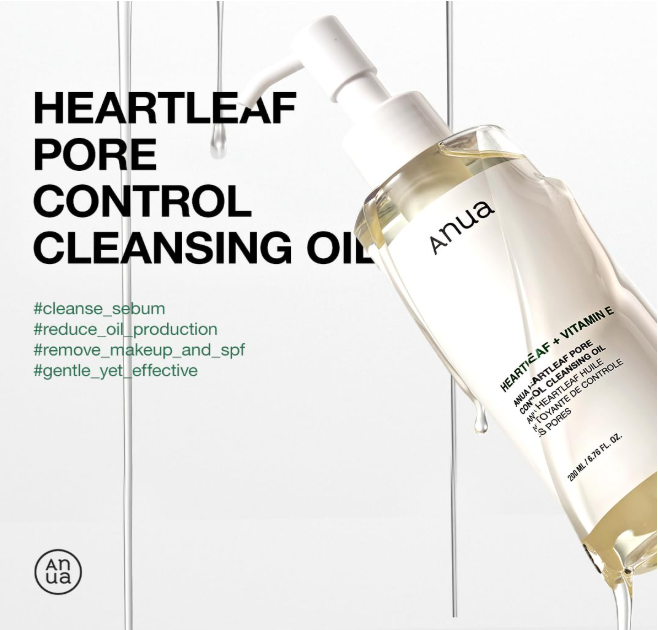 ANUA Heartleaf Pore Control Cleansing Oil (200ml / 6.76 fl. oz.)