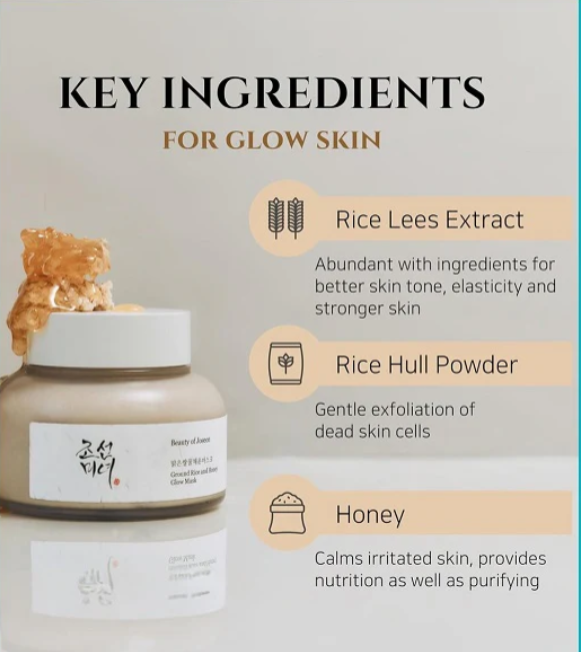 Beauty of Joseon Ground Rice &amp; Honey Glow Mask (150ml / 5.07 fl. oz.)