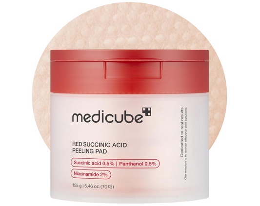 Medicube Red Succinic Acid Panthenol Facial Peeling Pads (70 Pads)