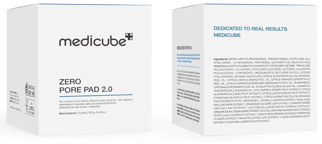 Medicube Zero Pore Pads 2.0(70 Pads / 155g)