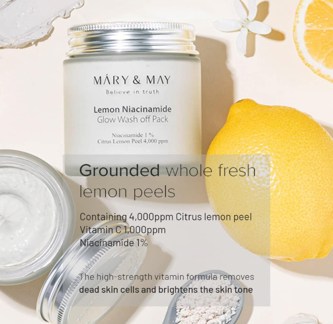 Mary & May Lemon Niacinamide Glow Mask (125g)