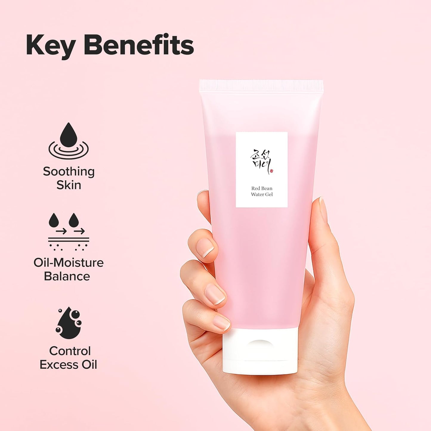 Beauty of Joseon Red Bean Water Gel Moisturizer – Hydrating Peptide Hydro Boost Cream (100ml / 3.38 fl oz)  Refresh and hy