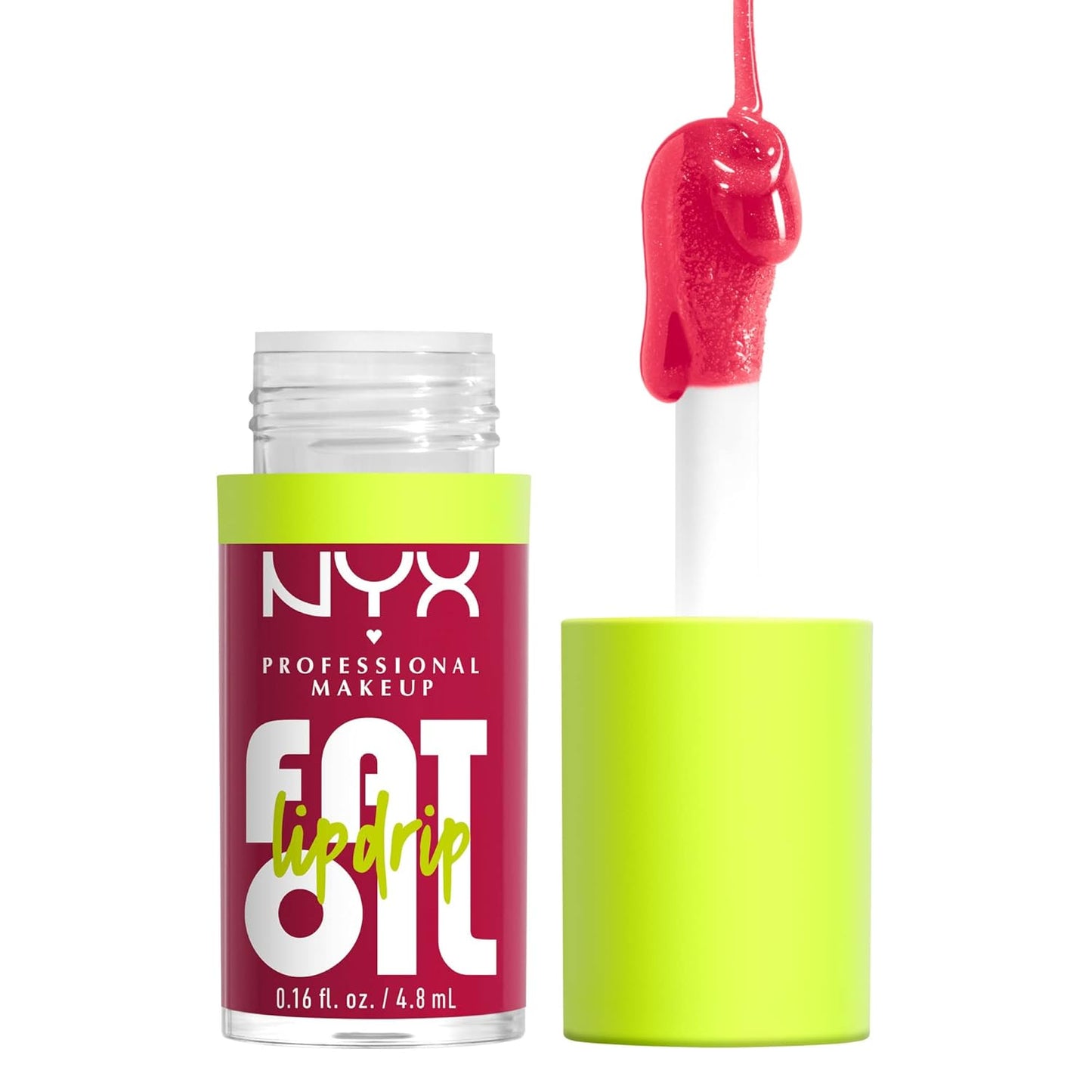 NYX Professional Makeup Fat Oil Lip Drip – Moisturizing Lip Oil Gloss (Newsfeed – Rose Nude)