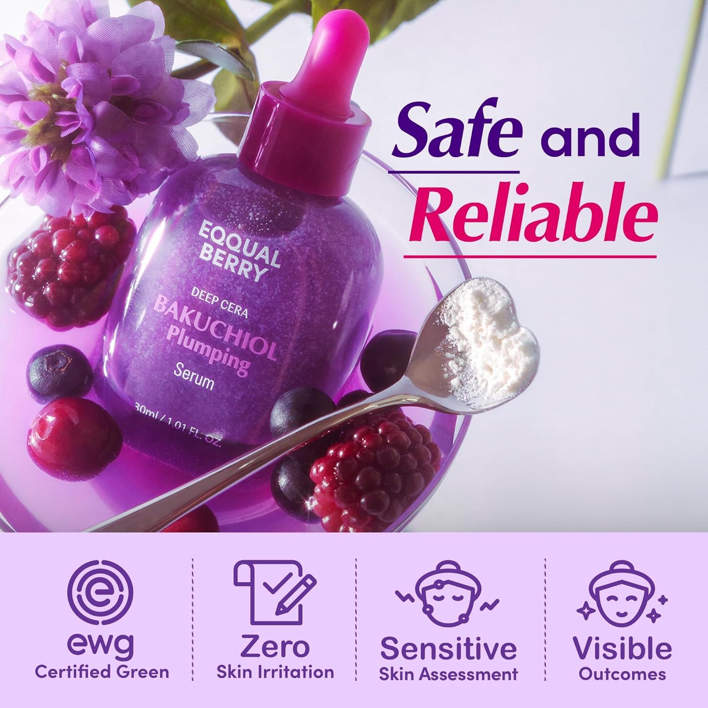 Eqqualberry - Bakuchiol Plumping Serum 30 ML