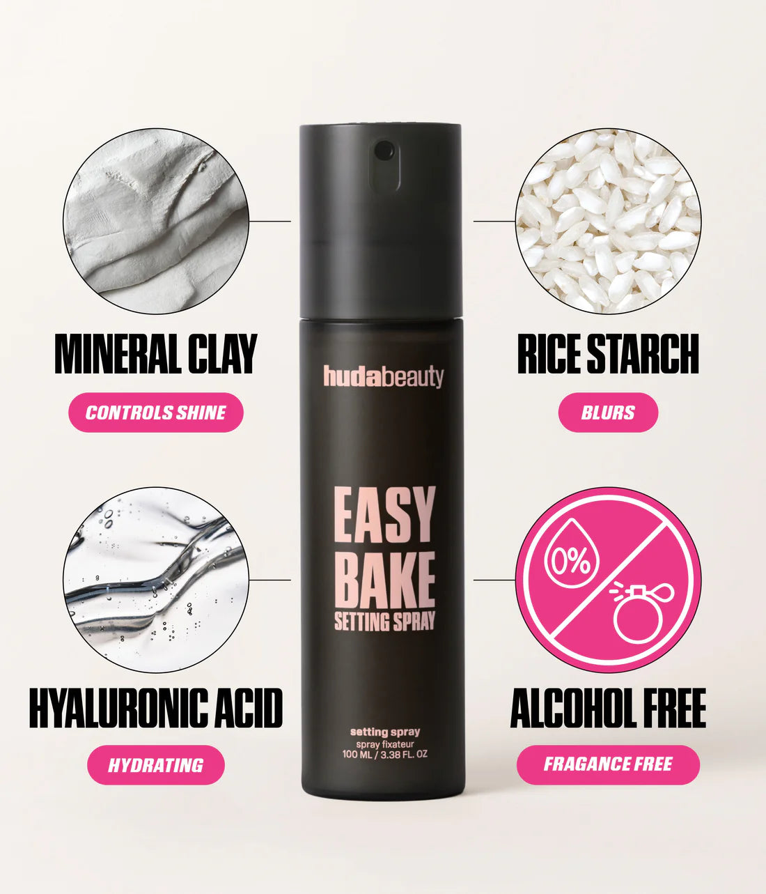 Easy Bake Setting Spray – 16-Hour Long-Lasting Makeup Fixer