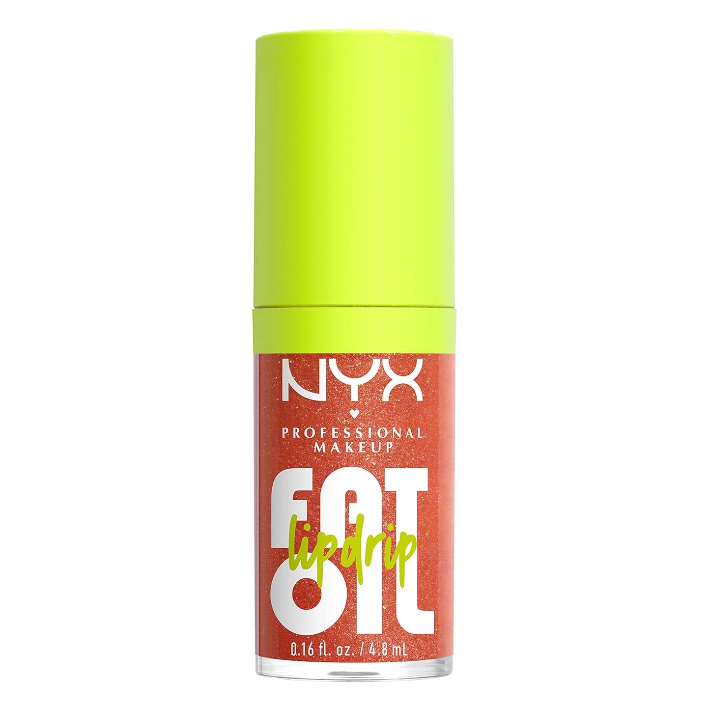 NYX Professional Makeup Fat Oil Lip Drip – Moisturizing Lip Oil Gloss (Follow Back – Shimmering Warm Nude)