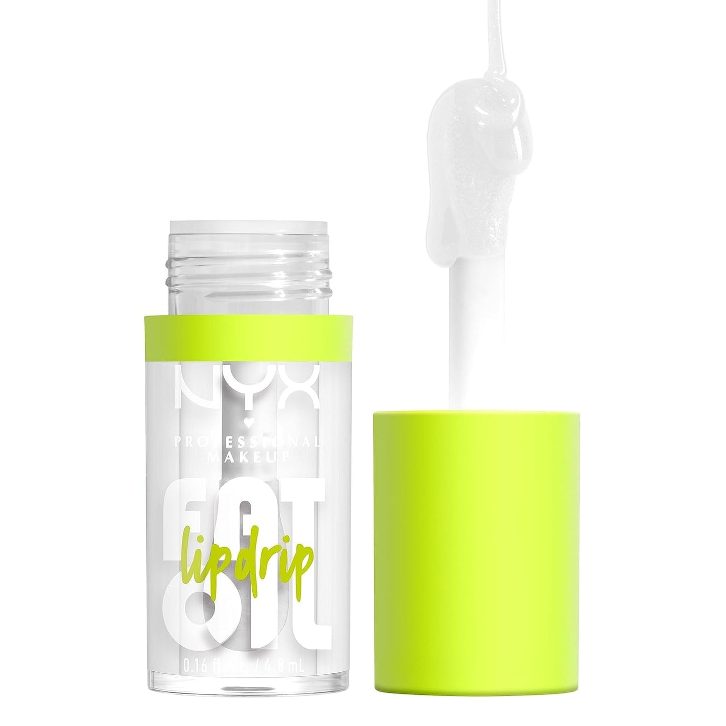 NYX Professional Makeup Fat Oil Lip Drip – Moisturizing Lip Oil Gloss (My Main – Clear)