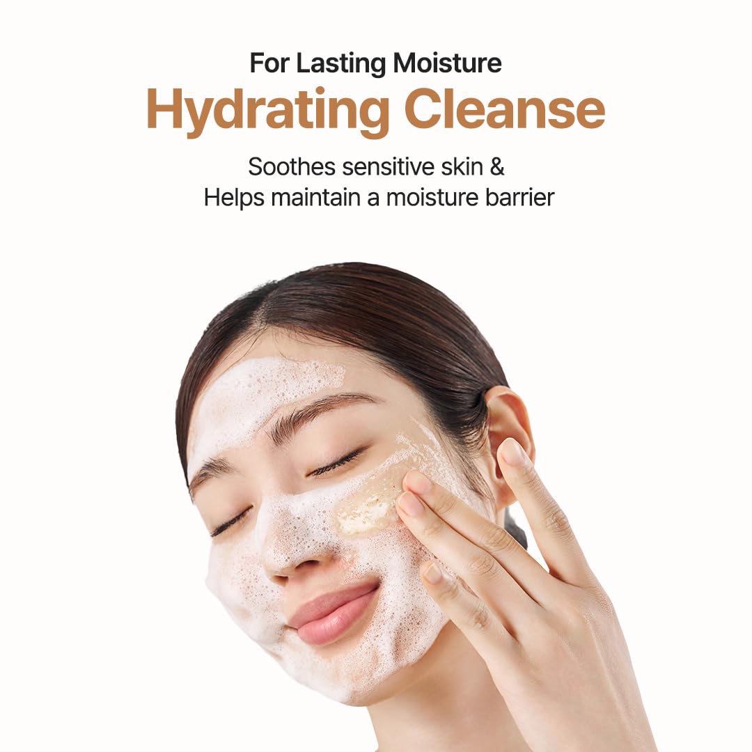 Purito Oat Exfoliating Facial Polish Cleanser - Hydrating Daily Face Wash with Gentle Scrub Clay Pore Minimizing Panthenol, Oat Seed Water Vegan, Non-comedogenic Korean Skin Care 5.07 fl.oz